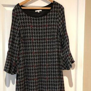 Bell sleeve knit dress 1X EUC
